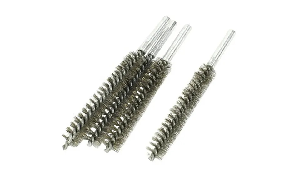Unique Bargains Industrial 18mm Dia Stainless Steel Round Wire Pipe Tube Cleaning Brush 5 Pcs