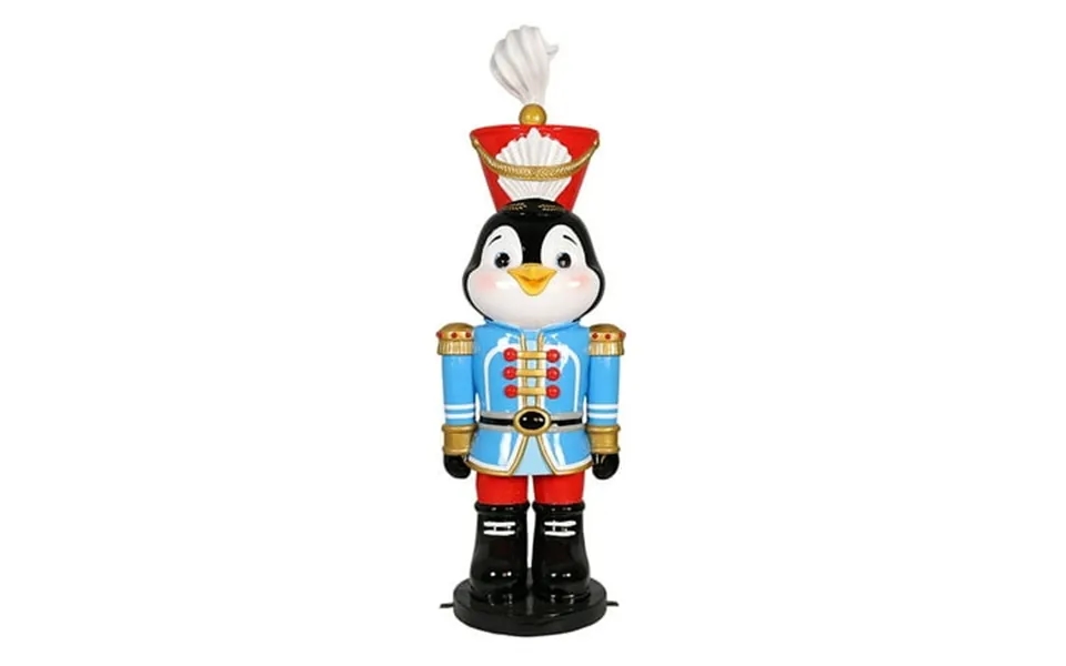 Universal Statues Penguin Nutcracker Fiberglass Outdoor Commercial Christmas Decoration - 62
