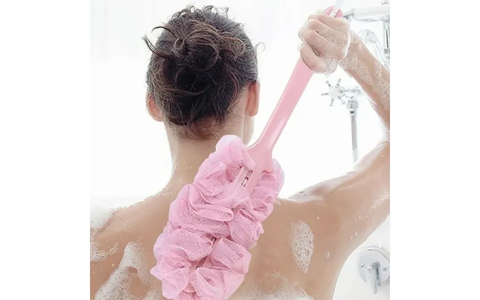 Up To 65% Home Clearance New Long Handle Hanging Soft Mesh Back Body Bath Shower Scrubber Brush Sponge