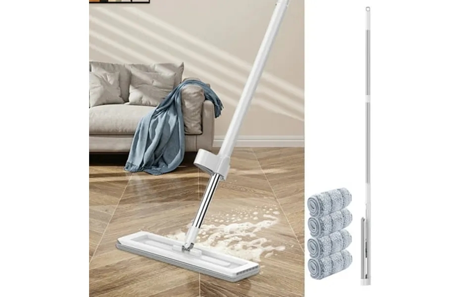 Up To 65% Off Hands-free Mop Hands-free Microfiber Flat Mop Automatic Wringing 360 Degree Hands-free Microfiber Floor Mo