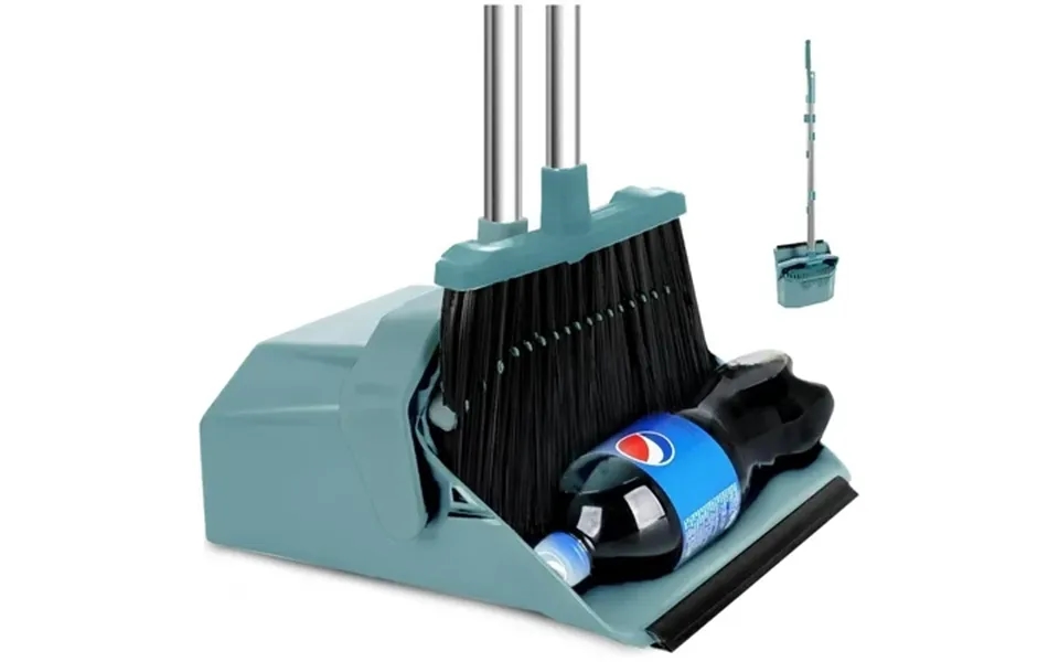 Upgrade Broom And Dustpan Set Broom With Dustpan Combo Sets Large Brooms And Dust Pan With Handle Self-cleaning Dust Pan