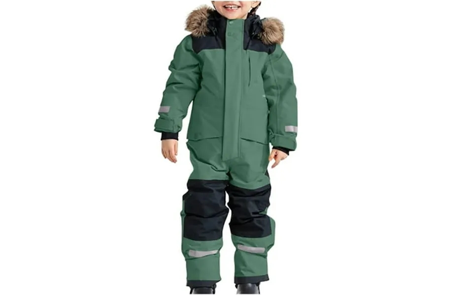 Upioiwer Snowsuit Children S Boys Ski Dinosaur Outfit 12 Months Suit Thermal Ski Overall Winter Warm Snow Overall Windpr