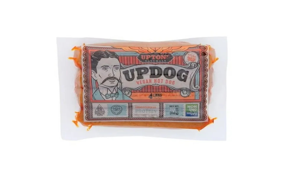 Uptons Naturals Updog Vegan Hot Dog 10 Ounce -- 6 Per Case