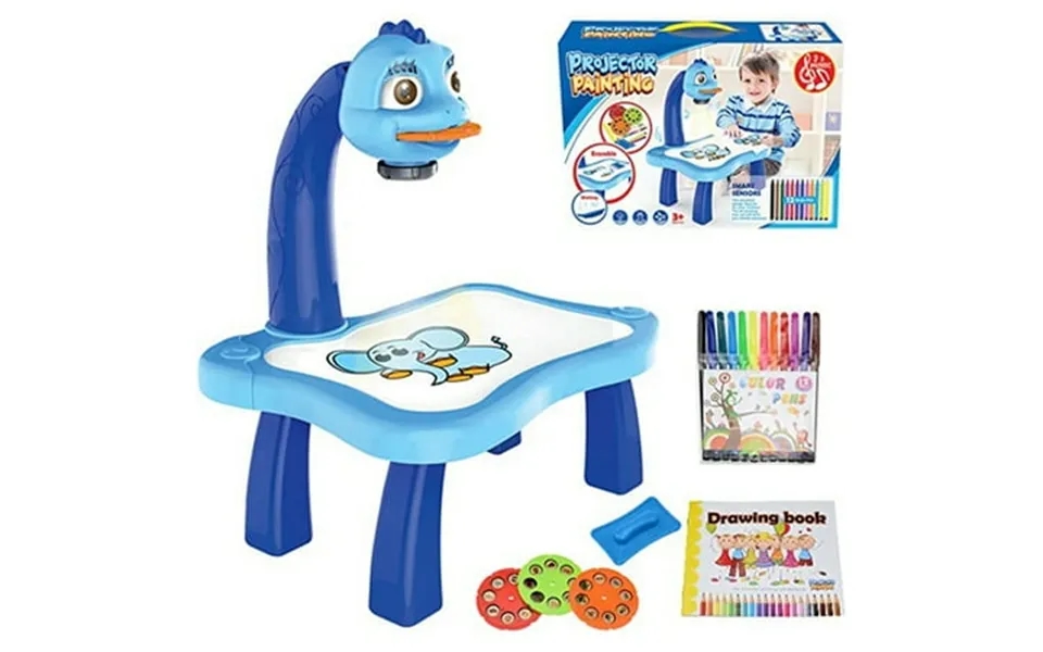 Urmagic Drawing Projector Table For Kids Painting Projector Toy With Light & Music Child Projector Sketcher Desk Machine