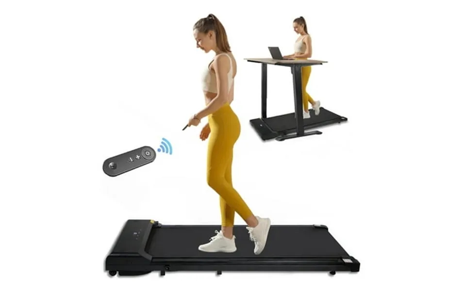 Us In Stock Under Desk Treadmill Slim Flat Walking Pad Portable Walking Jogging Machine For Home Office Exercise - Remot