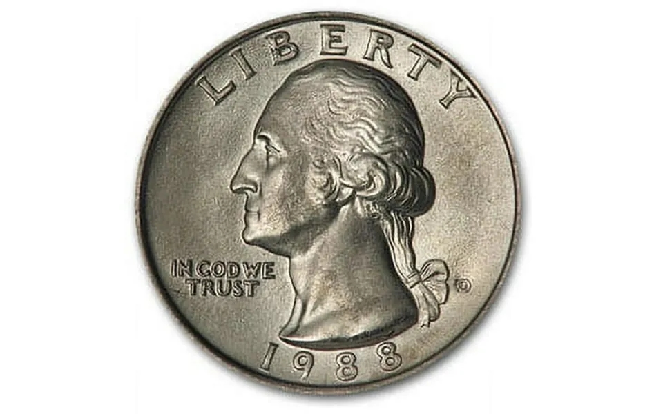 U.s. Mint Collectible 1988-d Washington Quarter Coins Brilliant Uncirculated