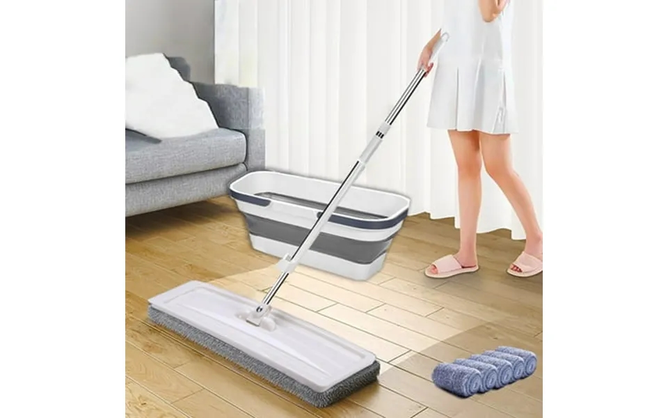 Uscallm Hands- Mop Hands- Microfiber Flat Mop Automatic Wringing 360 Degree Hands- Microfiber Floor Mop Lazy Hands- Mop
