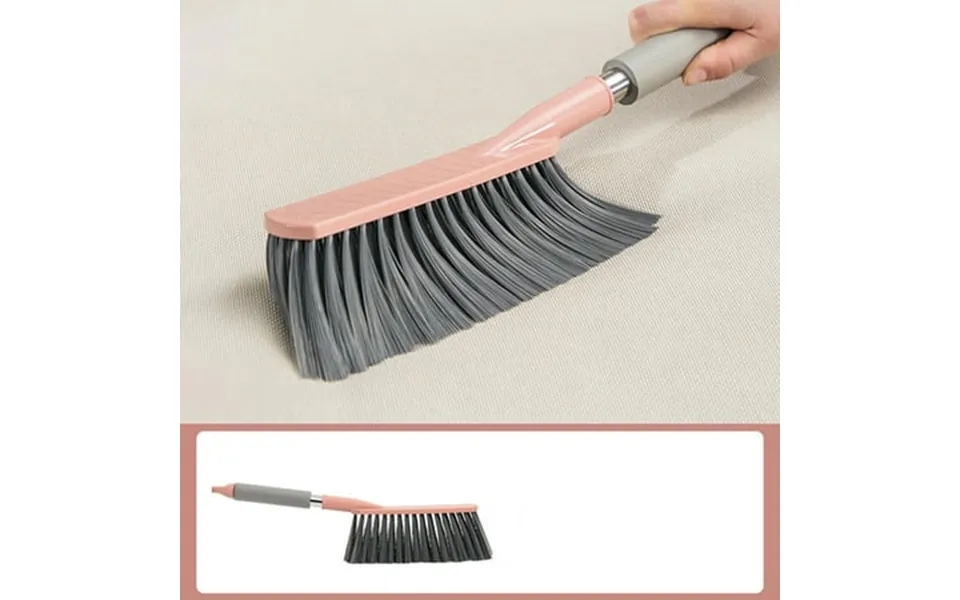 Uscallm Soft Bristle Bed Sheets Sweeping Cleaning Brush With Long Hand Counter Duster For Debris Hair Remover Desk Quilt