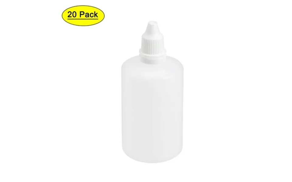 Uxcell 100ml 3.4oz Plastic Small Mouth Empty Squeezable Drop Bottles 20 Count