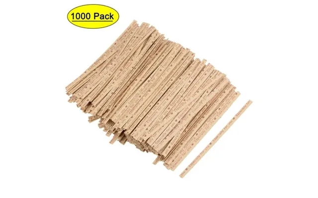 Uxcell 4 Inches Plastic Coated Paper Twist Ties Coffee 1000 Pack product image