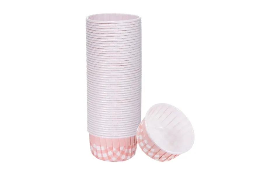 Uxcell 50 Pcs Standard Cupcake Cups Disposable Oven Safe Baking Cups Light Pink