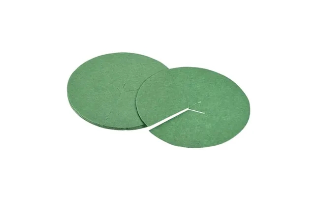 Uxcell 5.39 Round Nonwoven Tree Mulch Ring Mat Cover Plant Green 6 Pack product image