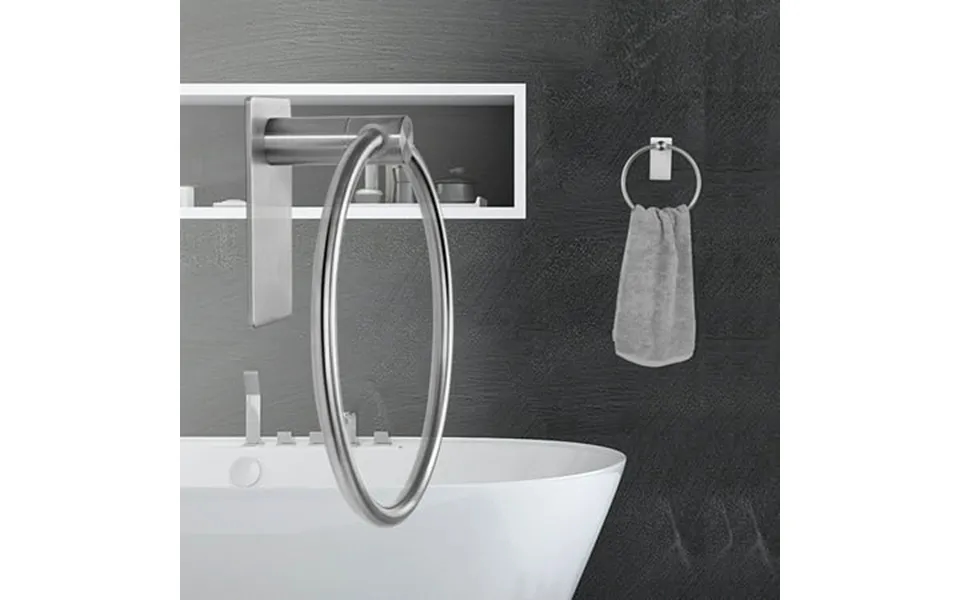 Uxcell Towel Ring Wall Mount Stainless Steel Adhesive Towel Hanger 5