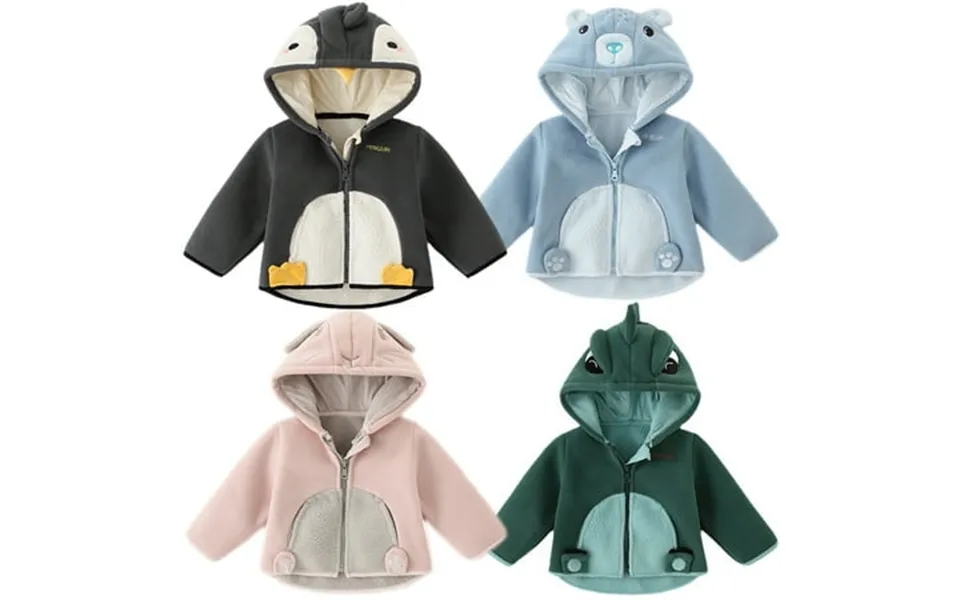 Uxgjfwu Flannel Jacket For Kids Infant Baby Hoodie Jacket Girls Boys Winter Warm Jacket Knit Outwear Hooded Jacket