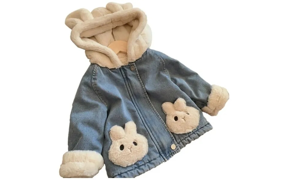 Uxgjfwu Girls Jean Jacket Girls Denim Jacket Winter Warm Clothing Big Girls Velvet Thickened Fleece Lined Jacket For Chi