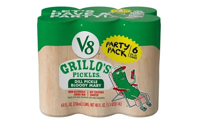 V8 Grillo S Pickles Dill Pickle Bloody Mary Mix 8 Fl Oz Can 6 Count product image