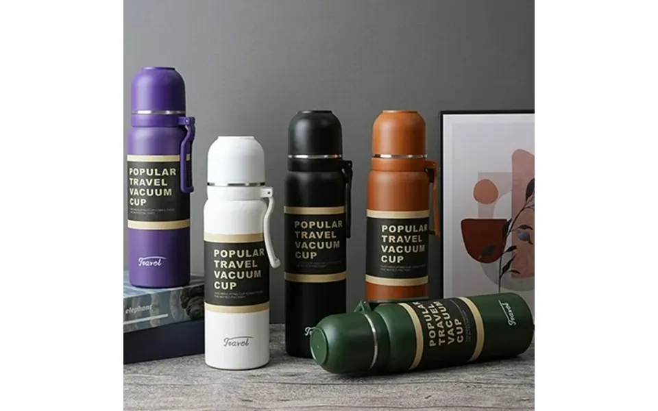 Vacuum Insulated Water Bottle Wide Mouth Stainless Steel Water Bottle Double Wall With Leak Proof Spout Lid Bpa Free 22o