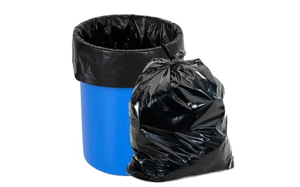 Vacyaya 33 Gallon Size 180 Liters Large Kitchen Flat Trash Bags Heavy Duty Tasteless Strong And Black Garbage Bags 20 Co