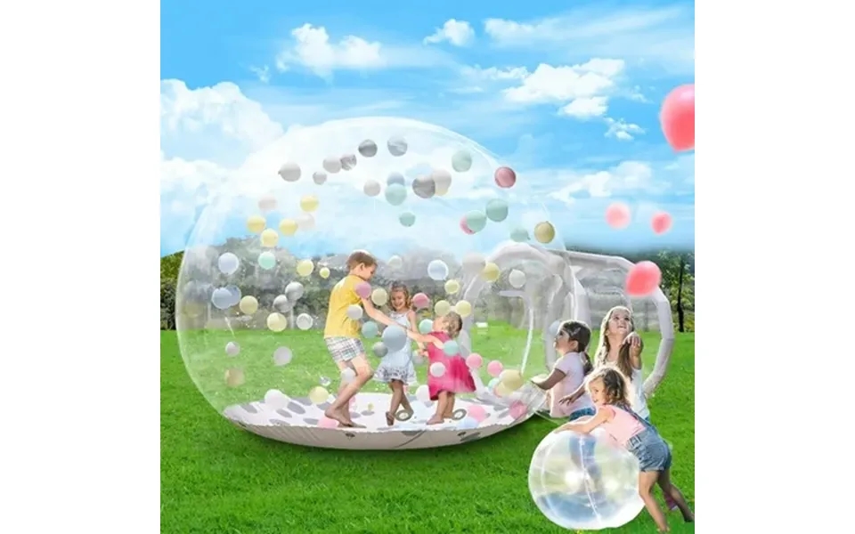 Vakiorn 8.2 Ft Inflatable Bubble House Pvc Dome Tent With Tunnel And 550w Air Pump Bubble Balloon Playhouse For Kids Par
