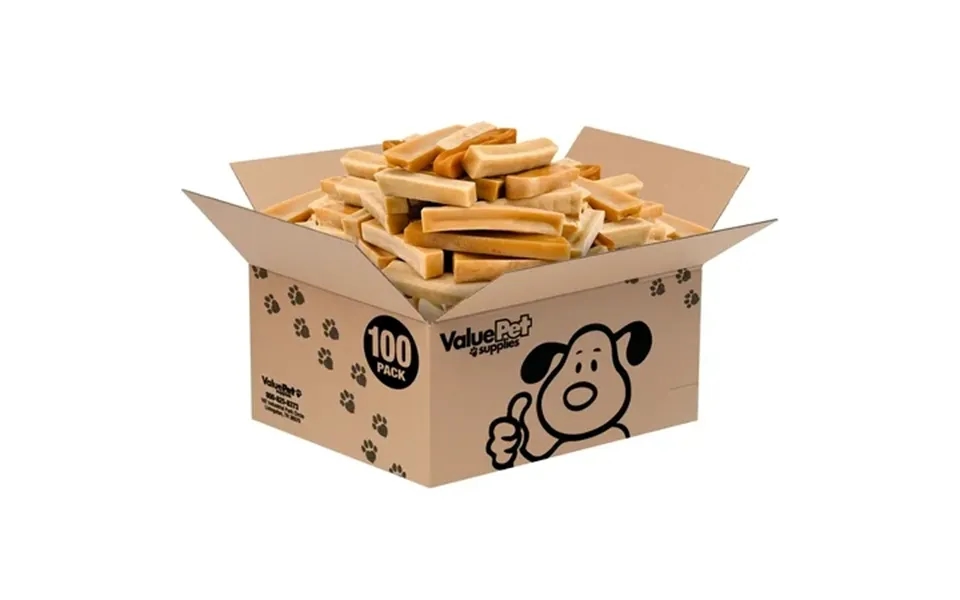Valuebull Himalayan Yak Cheese Dog Chews Medium 100 Ct Wholesale Pack