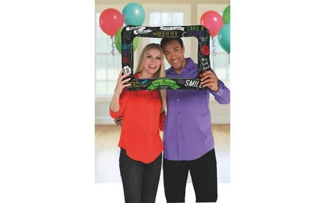 Various Happy Birthday Selfie Photo Booth Inflatable Frame 1ct product image
