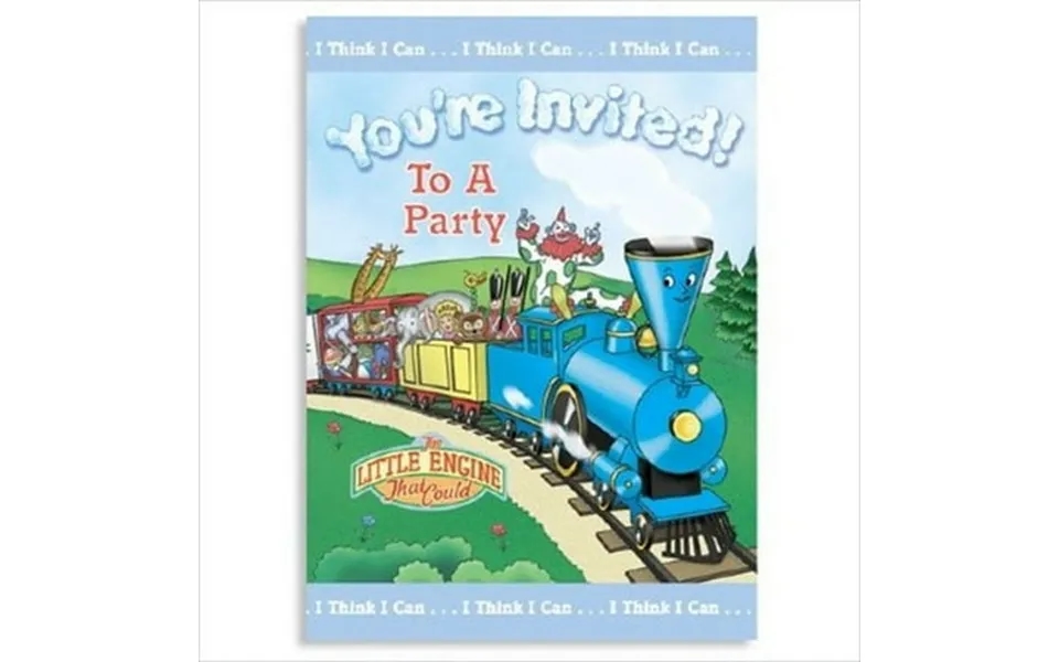 Various Little Engine That Could Invitations 8 Count