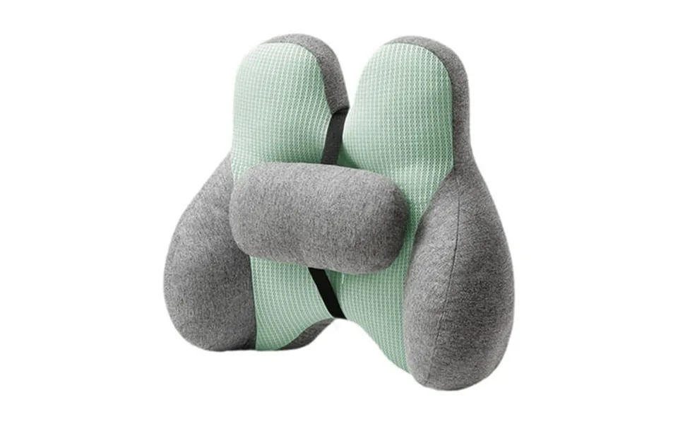 Vaveren 2 Pieces Lumbar Pillow Car Seat Pillow For Gaming Chair Reading Chair Office Green