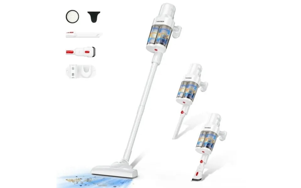 Vavsea Corded Vacuum Cleaner With 800ml Double Dust Cup Lightweight 16kpa 600w Powerful Suction Stick Vacuum For Home Pe