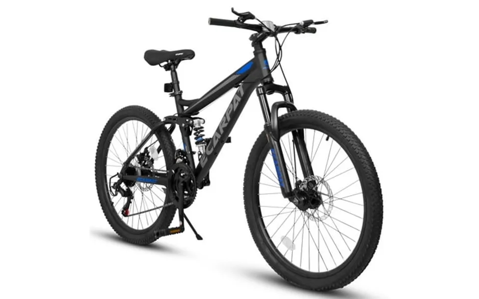 Vcitn Mountain Bike 26 Inch Wheels 21-speed Full Suspension Mens Womens Trail Commuter City Mountain Bike Carbon Steel F