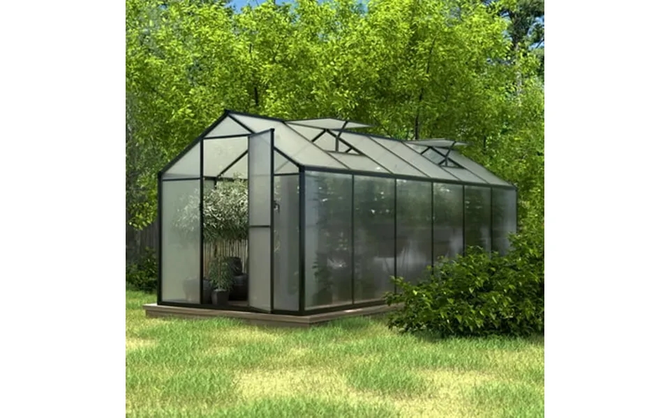 Veikous 12 X 6 Outdoor Walk-in Greenhouse With Aluminum Frame Lockable Door And Adjustable Vents For Patio Backyard