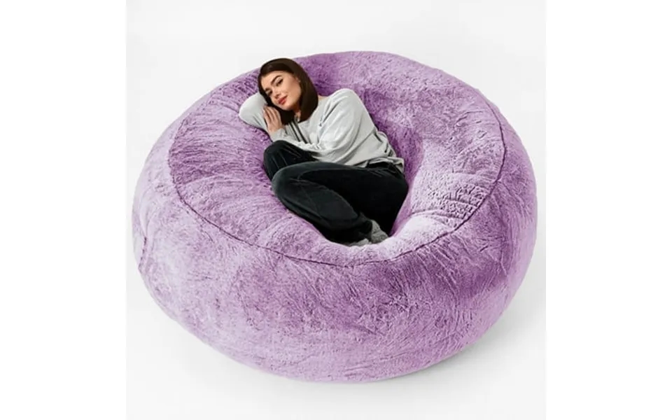 Velvet Chair Cover Large Circular Stretch Soft Fluffy Sofa Seat Cover For Living Room Bedroom Office Anti-slip Decorativ
