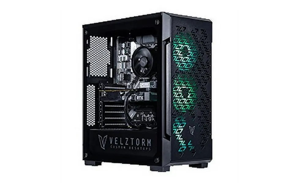 Velztorm Fultix Custom Built Gaming Desktop Pc Amd Ryzen 5-5500 Geforce Gtx 1660 Ti 16gb Ddr4 2tb Pcie Ssd 2tb Hdd 750w