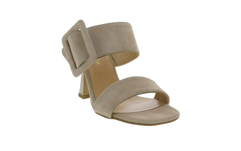 Ventutto Latte Wide Buckle High Heel Slide-10 For Womens