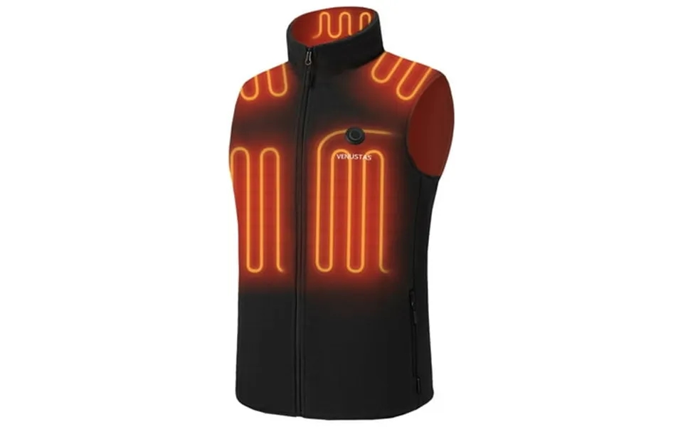 Venustas Men S Fleece Heated Vest With Battery Pack 7.4v Lightweight Insulated Electric Heating Vest For Hunting Skiing
