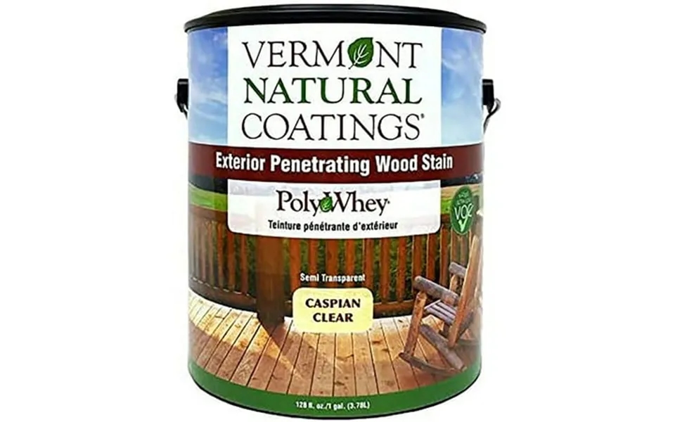 Vermont Natural Coatings Polywhey Exterior Penetrating Stain Caspian Clear Gal