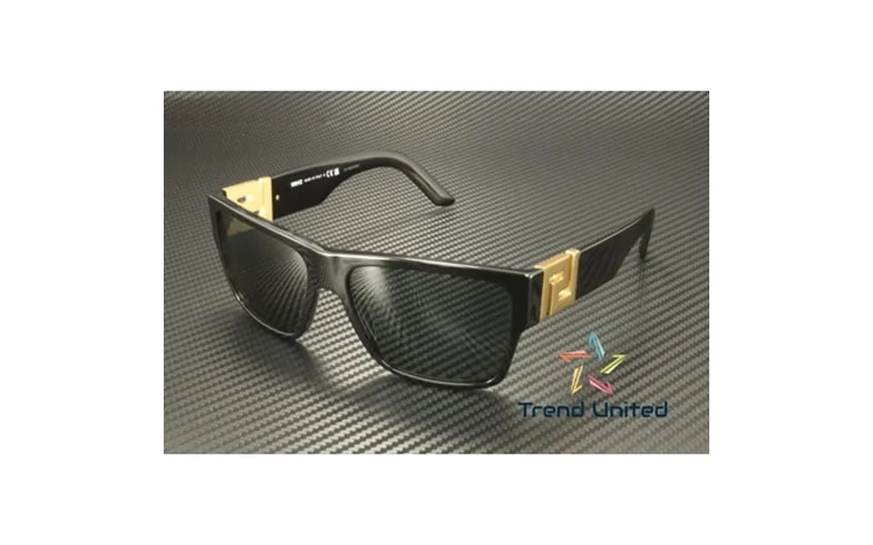 Versace Plastic Unisex Square Sunglasses Black 59mm Adult