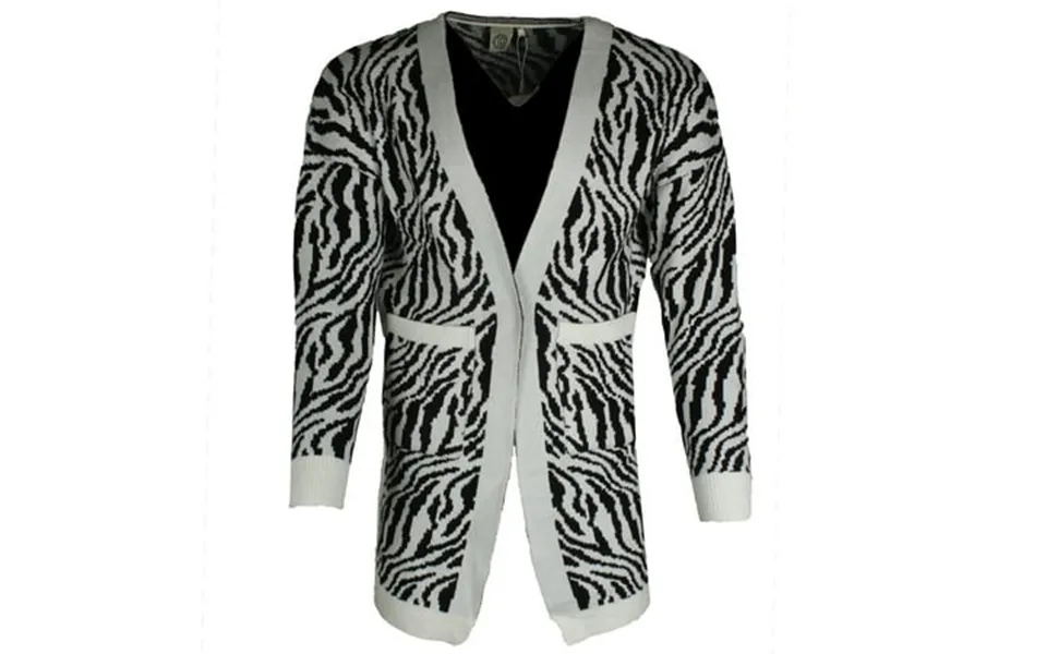 Very Moda Women S Long Sleeve Zebra Print Pocket Cardigan Zebra Print S-m