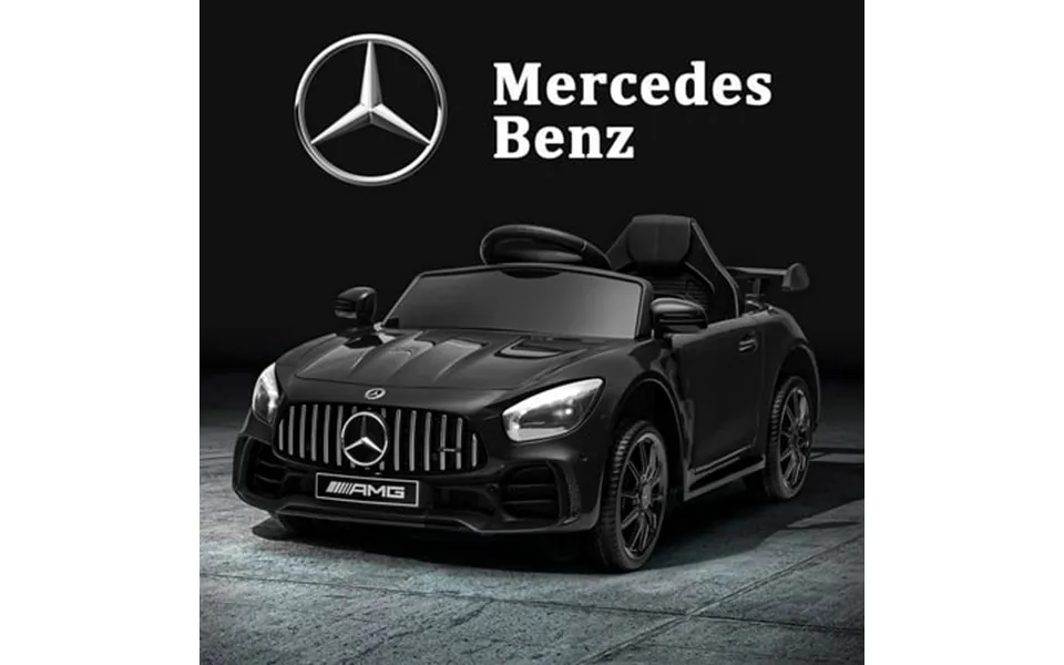 Veryke 12v Kids Ride On Car Dual Drive Battery Toy Cars With Remote Control & Led Lights - Black