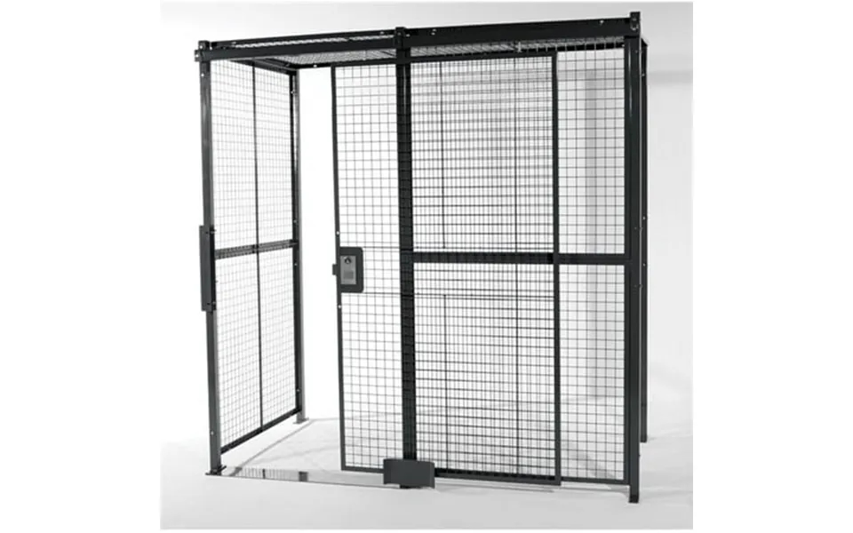 Vestil Manufacturing Wpc-10x10-4c 4 Sided Wire Cage With Sliding Door Ceiling - 10 X 10 In