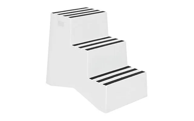Vestil Vst-3-wt Polyethylene Marine Step Stool With 3-step - White product image