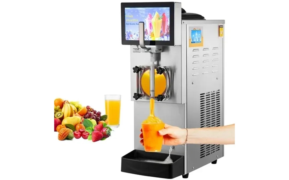 Vevor Commercial Slushy Machine 8l 2.1 Gal Single Bowl Cool And Freeze Modes 1050w Stainless Steel Margarita Smoothie Fr