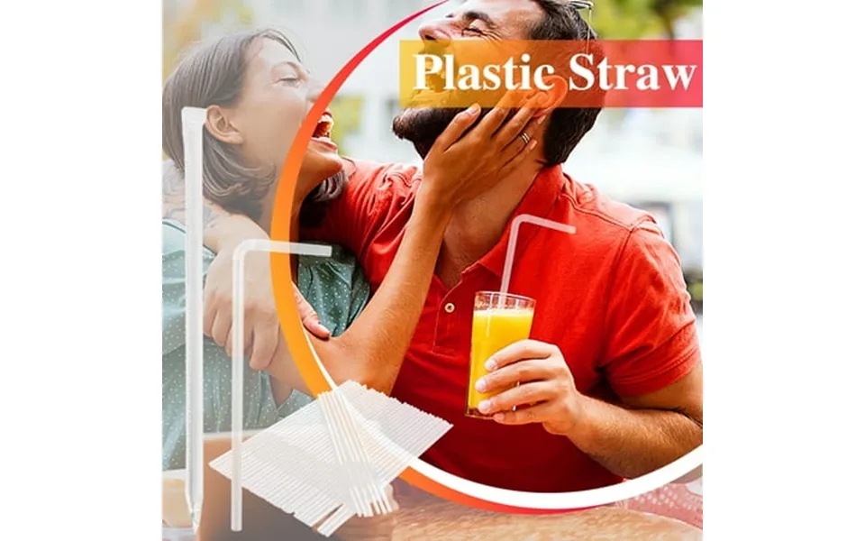 Vfedsrsge 500pcs Disposable Plastic Straws Bent Diy Straws Milk Tea Coffee Drink Straws Transparent