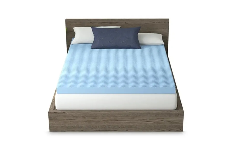 Vibe 4 Wave Convoluted Gel Memory Foam Mattress Topper California King