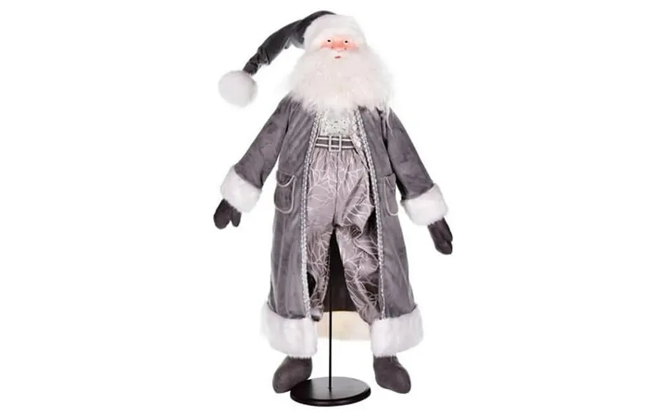 Vickerman 36 Silver Sleigh Bells Santa Doll With Stand