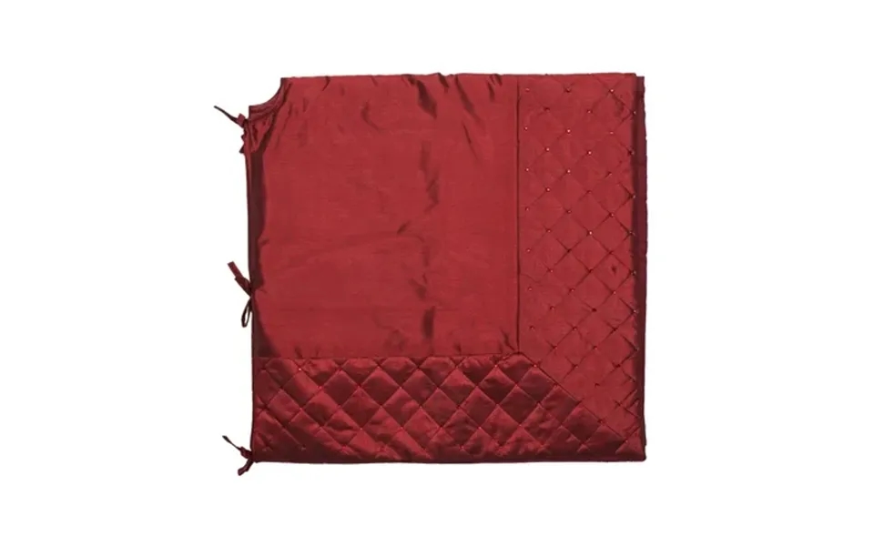 Vickerman 52 Burgundy Quilt Stitch Jewel Christmas Tree Skirt