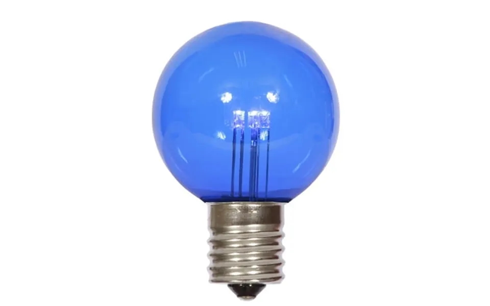 Vickerman G50 Blue Transparent Glass Led Replacement Bulb