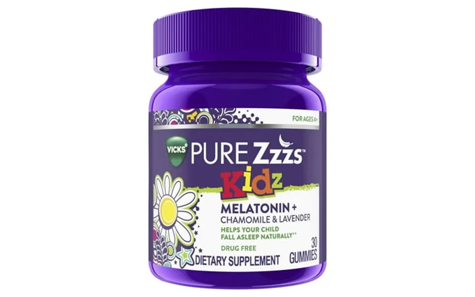 Vicks Zzzquil Pure Zzzs Sleep Aid Kids Melatonin Gummies Melatonin 1mg For Children 30 Count