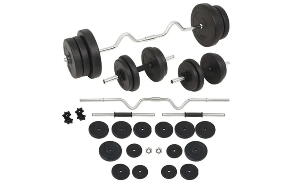 Vidaxl Barbell And Dumbbell Set 132.3 Lb