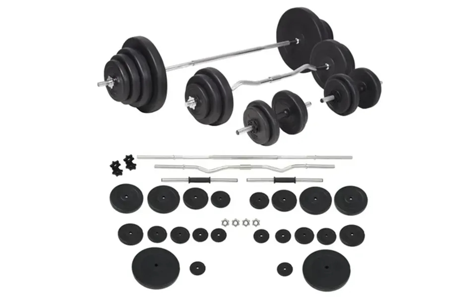 Vidaxl Barbell And Dumbbell Set 264.6 Lb