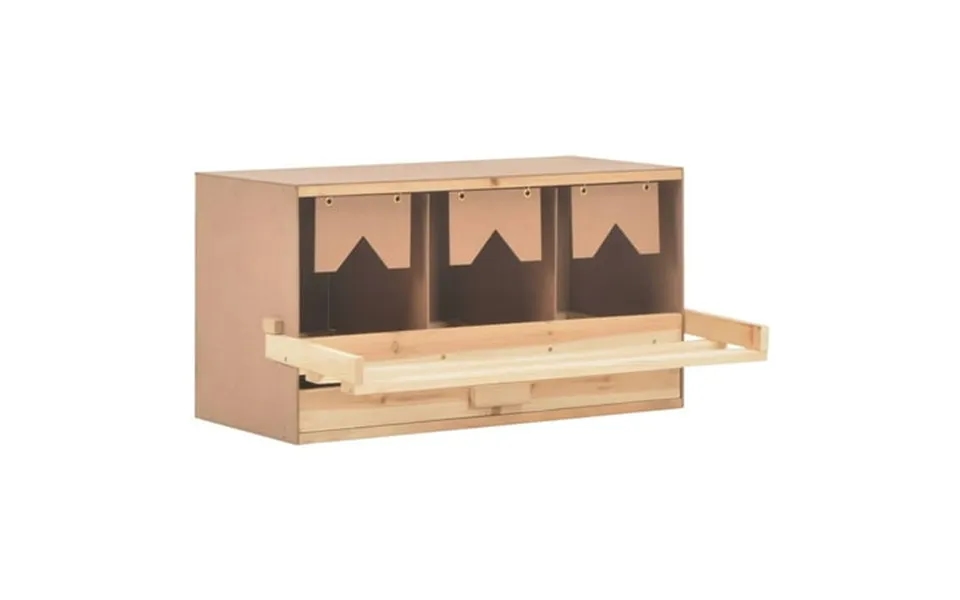 Vidaxl Chicken Nesting Boxes With Compartments Hen Laying Nest Solid Wood Pine